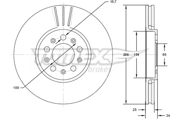 TOMEX Brakes TX 72-04...